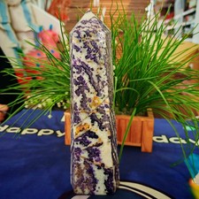 4.62LB Polishing and healing of natural colored fluorite crystal tower 2100g picture