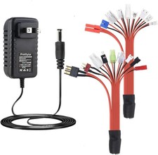 Rc Battery Charger for 4.8V 7.2V 8.4V 9.6V Nimh/Nicad Traxxas Battery 2.4V-12V picture
