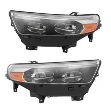 20-24 Ford Explorer XLT Limited Full LED Headlamp Pair No AFS Black Clear Lens picture