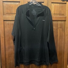 Patagonia Capilene 1/4 Zip Pullover Mens XL Black Base Layer Long Sleeve Top picture