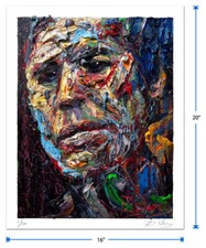 LIMITED EDITION SIGNED PRINT OF OIL PAINTING 20 by 16  inches Portrait Man picture