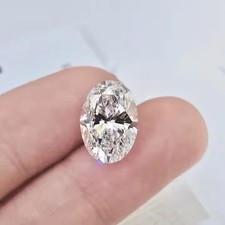 4 Ct Natural D Color Oval Cut Lab Grown Diamond Loose VVS1 Clarity CVD Certified picture