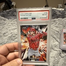 Topps 2018 Fire Shohei Ohtani Angels Rookie RC Base #150 PSA 8 picture
