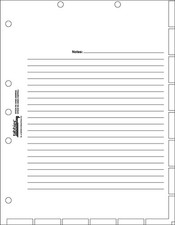 400 Pack White Binder Divider Sheets 110 lb with Guidelines and Ruled Lines picture