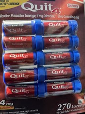 Kirkland Signature Quit 4mg Cherry Nicotine Polacrilex 270 Pieces Exp 12/27 New picture