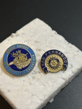 Vtg Rotary International San Fernando Lapel Pin & Rotary Pin both  very nice picture