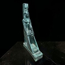 Ancient Egyptian Isis and Osiris Gods Rare Statue Antique Pharaonic Mythology BC picture