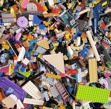 Bulk LEGO LOT 5 pound box of Bricks, parts, Pieces, Tires accessories From Set's picture