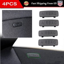 4pcs Black Car Pillar Airbag Trim Cap for VW Golf Jetta GTI CC Passat Tiguan picture