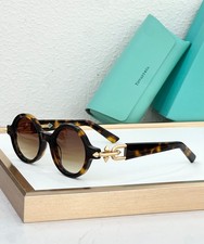 Tiffany Style Round Sunglasses - HardWear Design Luxury Retro Women's Eyewear picture