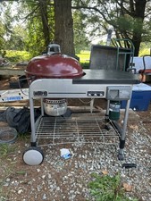    Weber performance grill charcoal with propane  starter great condition infreq picture