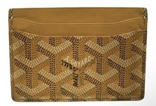 Goyard Saint Sulpice Card Holder Wallet yellow authentic NEW picture