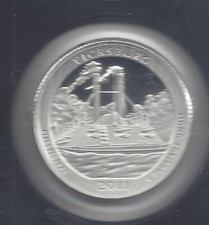 2011 S Silver Proof VICKSBURG Quarter - 90% Silver picture