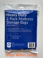 2 Pack Mattress Storage Bag KING/QUEEN Heavy Duty Protective Cover Pemberly Row picture