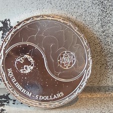 2022 Tokelau 1oz .99 Silver Equilibrium Coin – Queen Elizabeth II Cosmic Balance picture