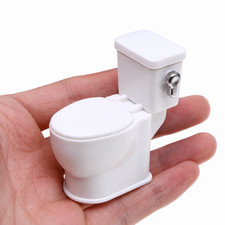 1:12 Water Closet PVC Toy Dollhouse Miniature Toilet Furniture Model WC Bathroom picture
