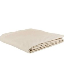 Frette Lux Herringbone Coverlete with matching Decorative pillow cover. picture