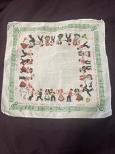 Vintage French Alsace handkerchief, picture
