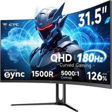 KTC 32 Inch Curved Gaming Monitor QHD 180Hz 1440P OC 185Hz H32S5 picture