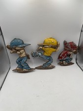 3 Vintage Sexton Metal 1979 Wall Hanging Fast Shipping picture
