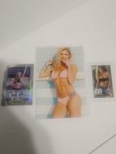 Torrie Wilson Auto card, photo and tobacco card read description  picture