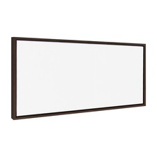 Kate and Laurel Sylvie Blank Framed Canvas Wall Art, 18x40 Brown picture