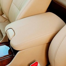 Fits 2008-2012 Honda Accord Leather Center Console Lid Armrest Cover Beige Tan picture