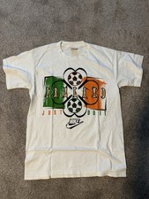Ireland Nike Soccer Football T-Shirt White Large L Men’s RARE picture