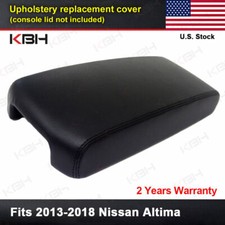 Fits 2013-2018 Nissan Altima Leather Console Lid Armrest Replacement Cover Black picture