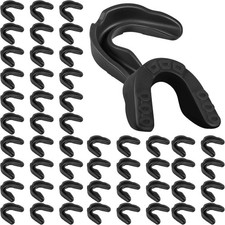 Frienda 50 Pcs Football Mouth Guards Bulk Youth Black, Black picture