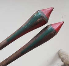 Antique Native American Great Lakes Game Arrows Painted & Matched 19th Century picture