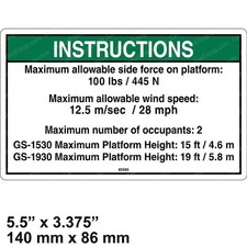 GN82565 DECAL - NOTICE SIDE FORCE ANSI picture