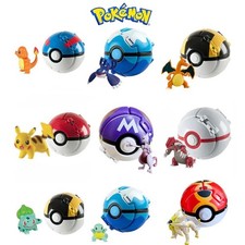 TOMY Poke Throw N Pop Ball Mini Figures Ready to Battle Ultra Ball Figure picture