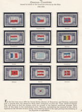 US 1943-1944  Overrun Countries Flags of WWII  909-921  Poland to Korea OG MNH* picture