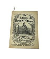 Vintage 1934 The Ladies Birthday Almanac Medicine Advertisement Cardui for Women picture