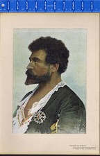 Francesco Tamagno, Italian Operatic Tenor as Othello  - 1895 Opera Music Print picture
