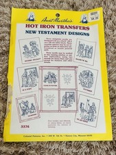 Vtg Aunt Martha's Hot Iron Transfers - Old Testament Designs 3376 picture
