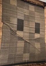 Vtg Sam Hilu loomed Indian Tussar Silk &Cotton “Palace” Spread/throw 71