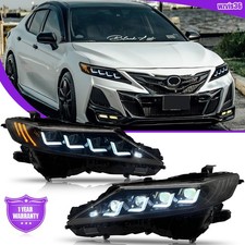 1Set Quad Beam LED Headlights For Toyota Camry 2018-2024 Head Lamps Sequential picture