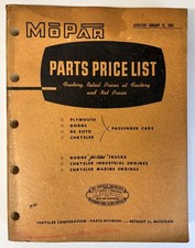 Original 1955 Mopar Parts Price List D-15187 picture