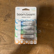 BoomBoom Nasal Stick Assorted (4 Pack) Boosts Focus Enhances Breathing picture