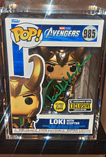 Tom Hiddleston signed Funko Pop Marvel Avengers Loki Beckett Witness  picture