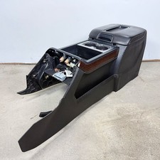 2014-2015 GMC Sierra SLT 1500 Center Floor Console Black w. Wood Trim OEM picture