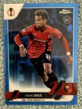 2022-23 Topps Chrome UEFA Club Comp - Desire Doue #48 Blue Refractor /150 (RC) picture