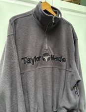 Vintage Taylormade Golf 90s Fleece Quarter Zip Pullover Jacket Men’s Large Gray picture