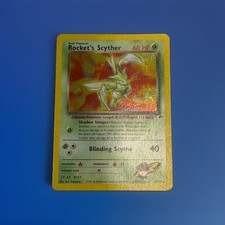 ✨Rocket’s Scyther 13/132 Holo Rare Gym Heroes 2000 Pokemon WOTC LP ✨ picture
