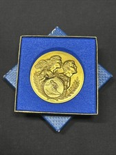 Beautiful Vintage Brazilian Surfing Medal In The Box picture