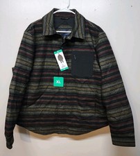 Pendleton Jacket Mens XL Wool Conway Mount Hood Olive Stripe Extra Large NWT picture