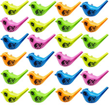 24 Pcs Bird Water Whistle Party Whistles for Kids Novelty Water Warblers Bird Wh picture