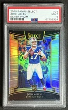 Josh Allen 2018 Panini Select Concourse Silver Prizm #24 RC Bills PSA 9 Mint picture